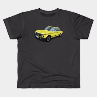 1974 2002 tii in yellow Kids T-Shirt